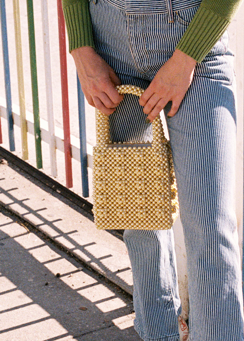 ANTONIA CREAM PEARL BAG