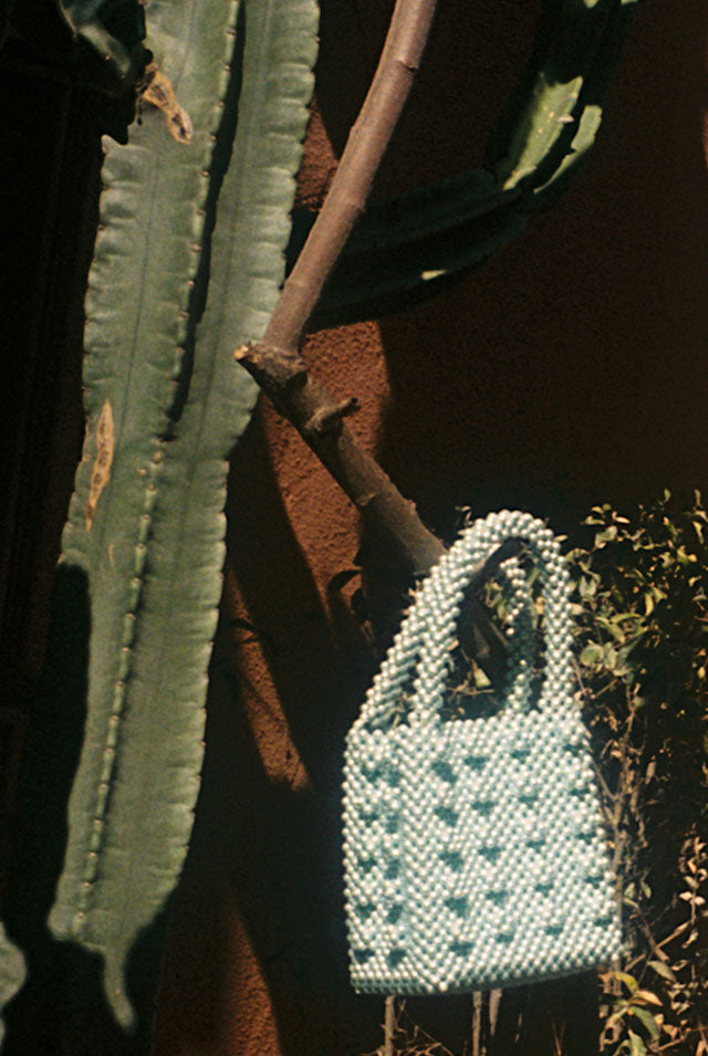 ANTONIA MINT PEARL BAG