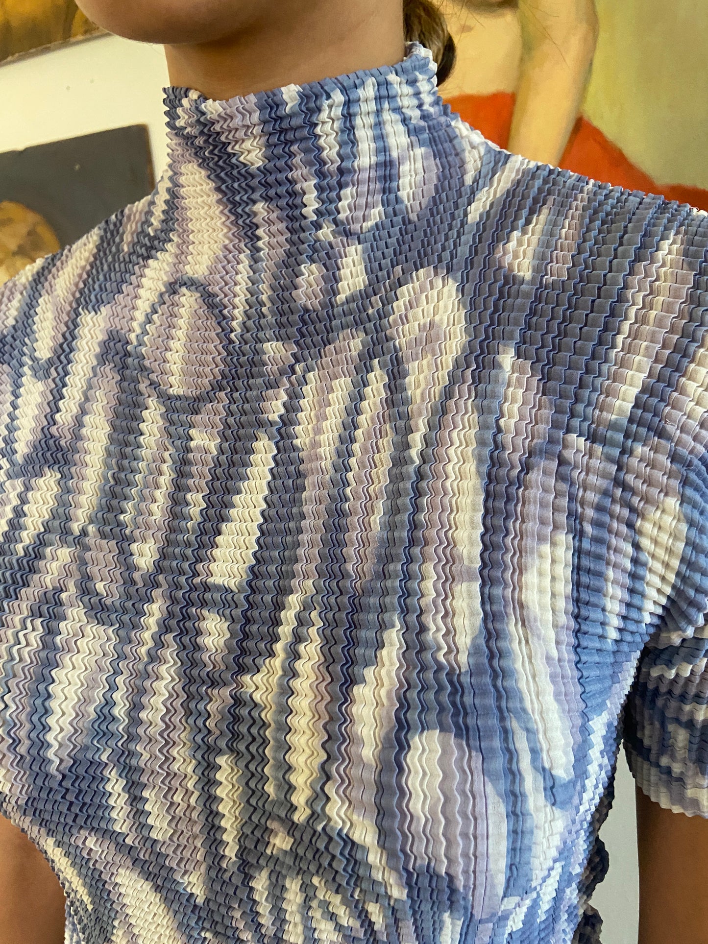 PLEATS PLEASE ABSTRACT TOP