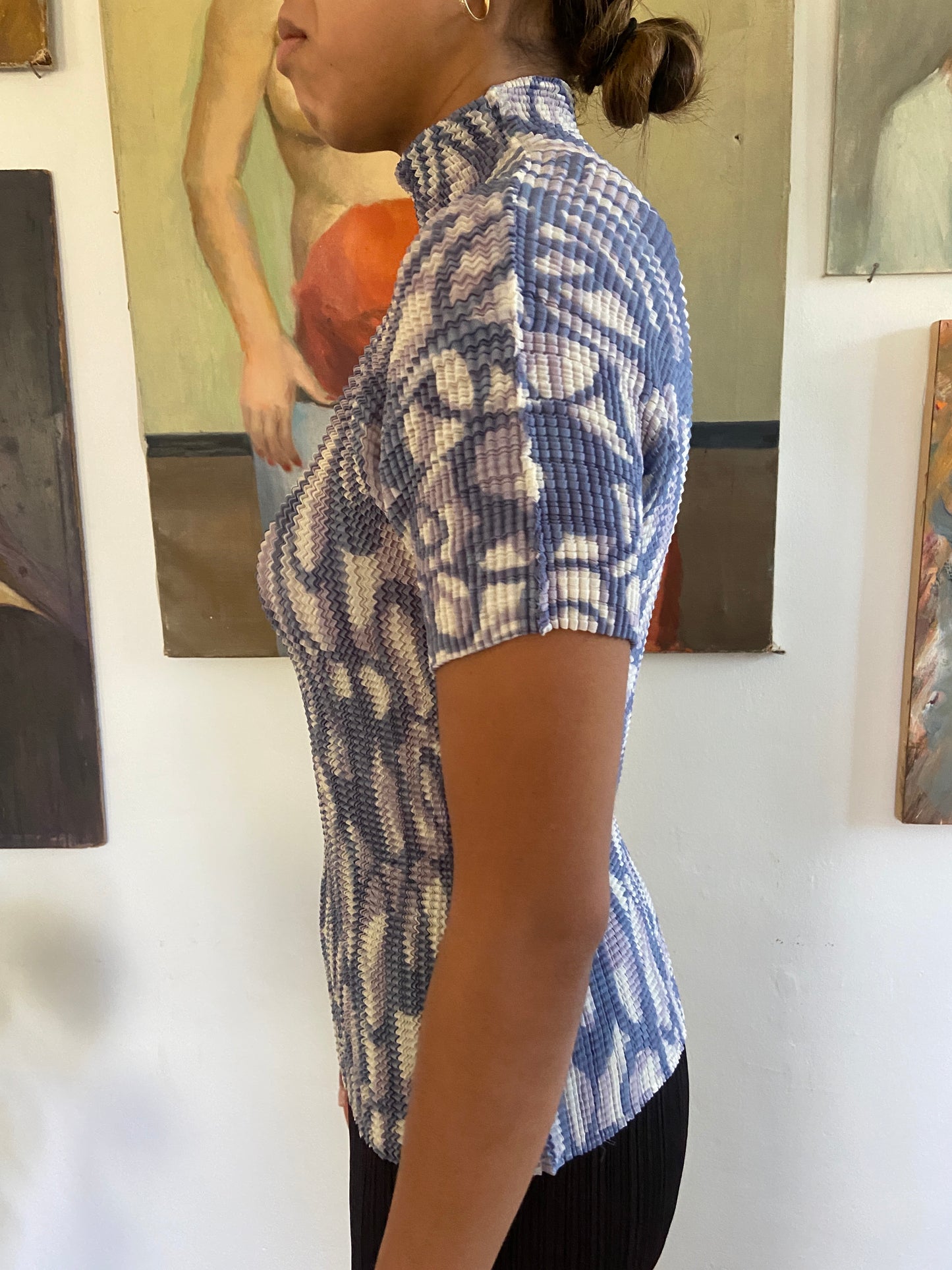 PLEATS PLEASE ABSTRACT TOP