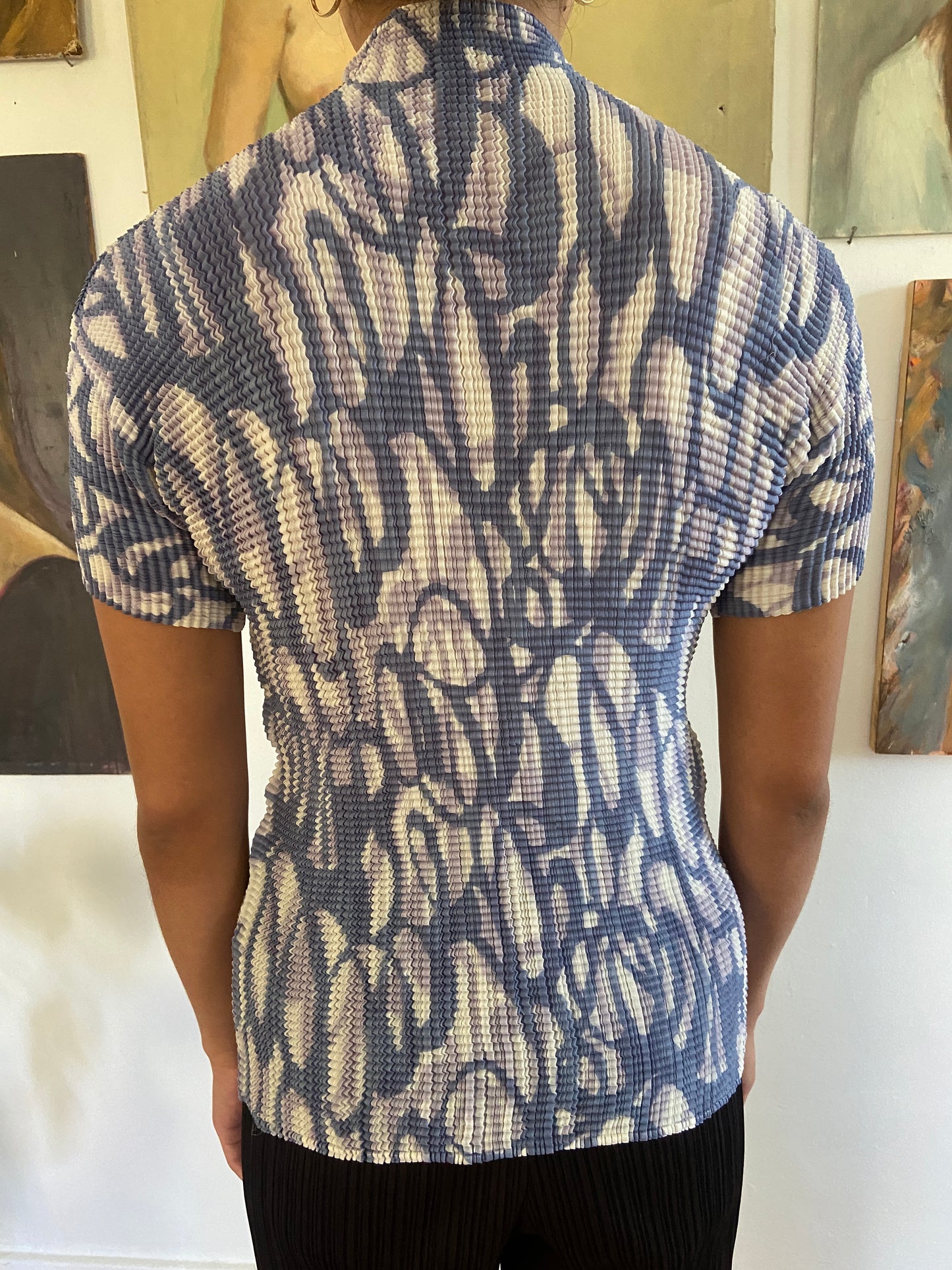 PLEATS PLEASE ABSTRACT TOP