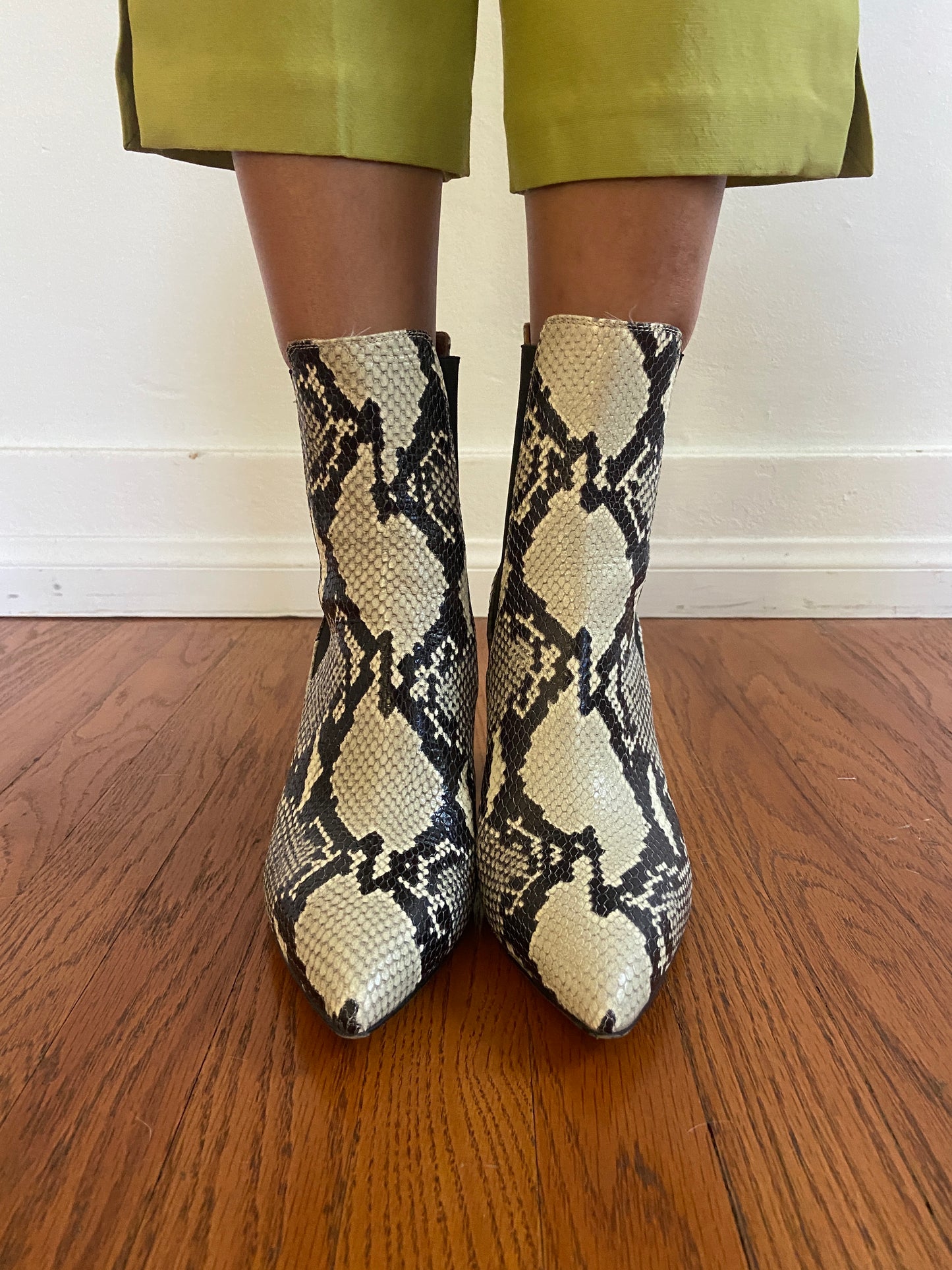 SNAKESKIN ANKLE BOOT