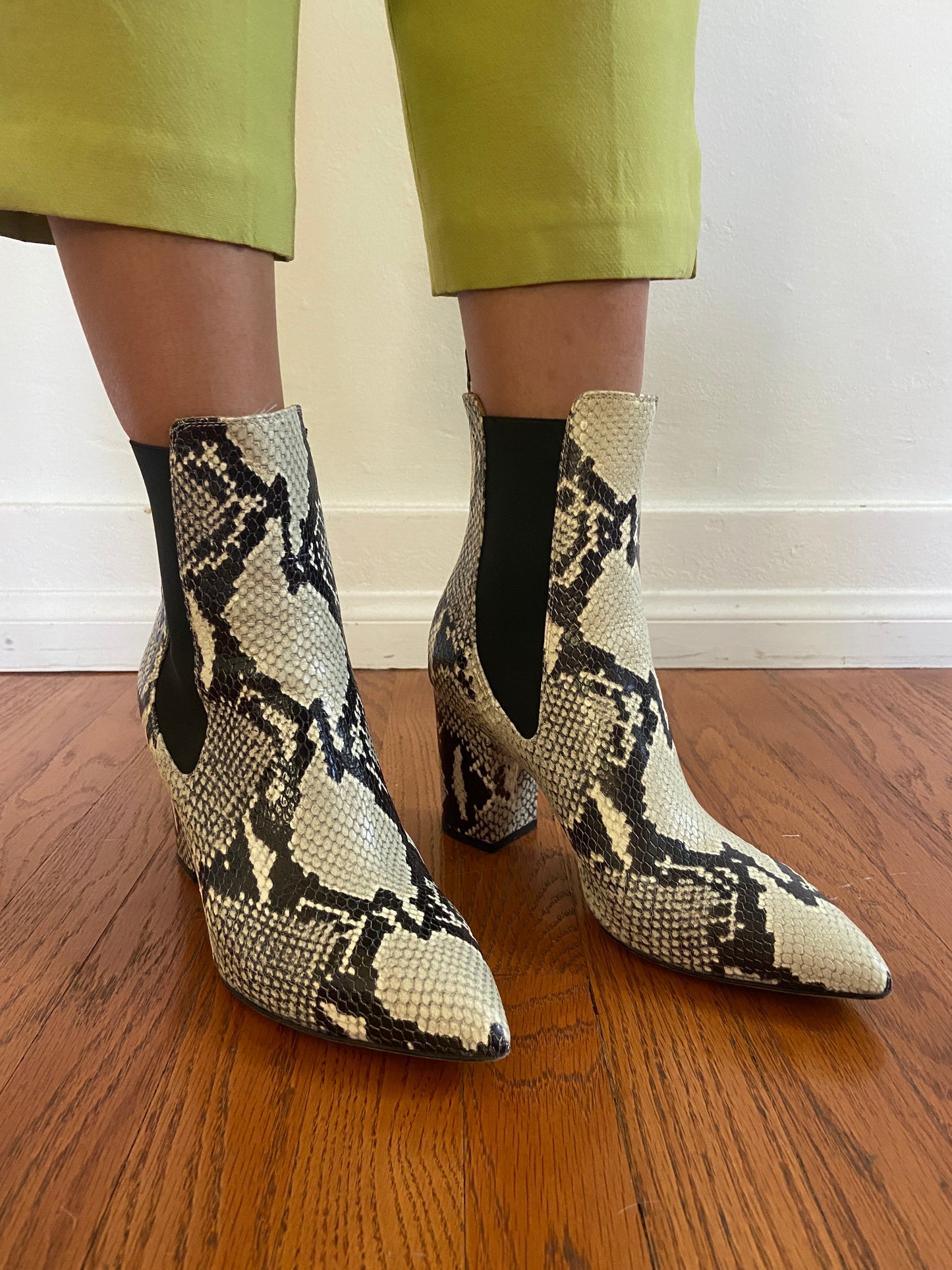 SNAKESKIN ANKLE BOOT