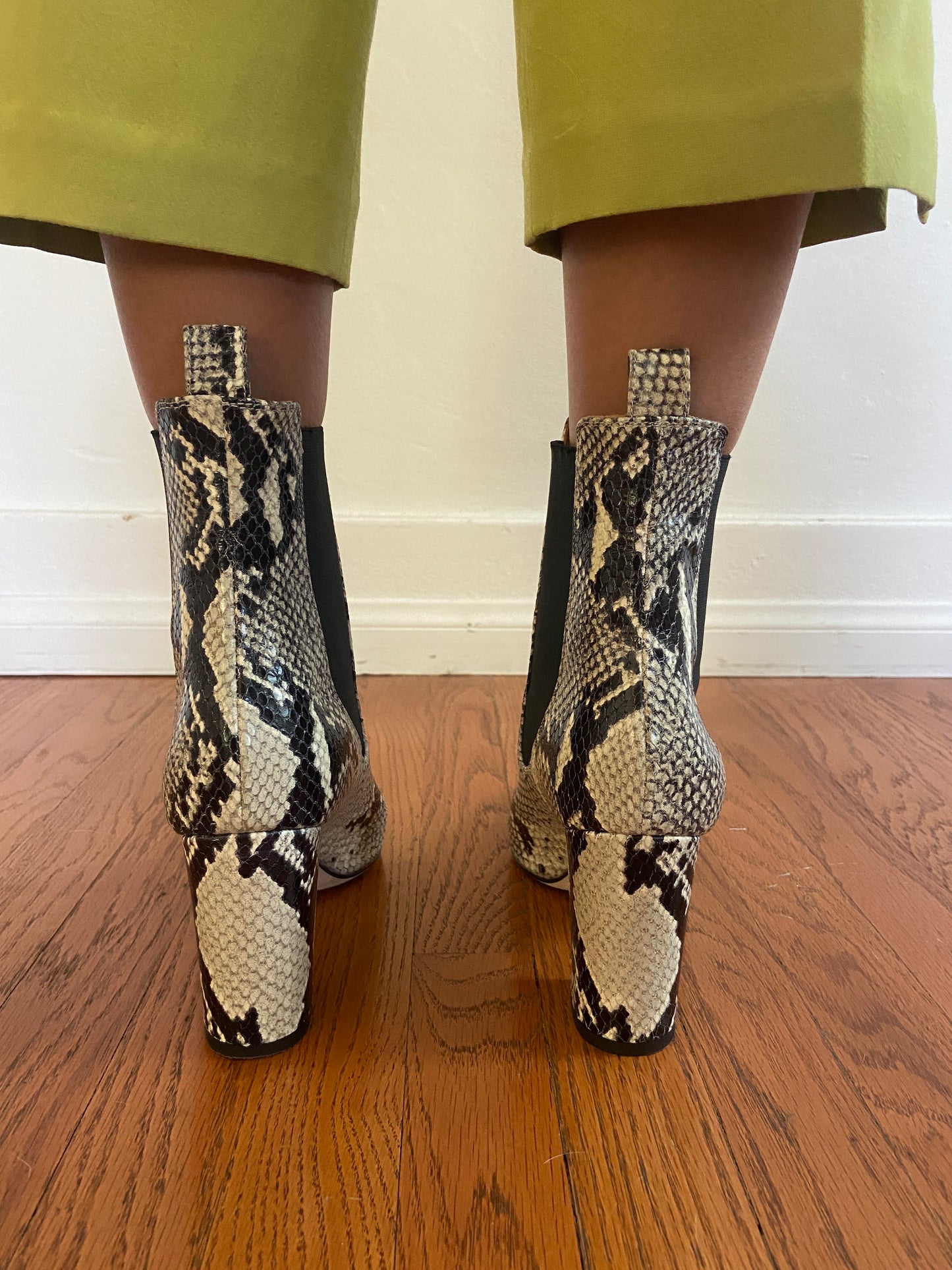SNAKESKIN ANKLE BOOT