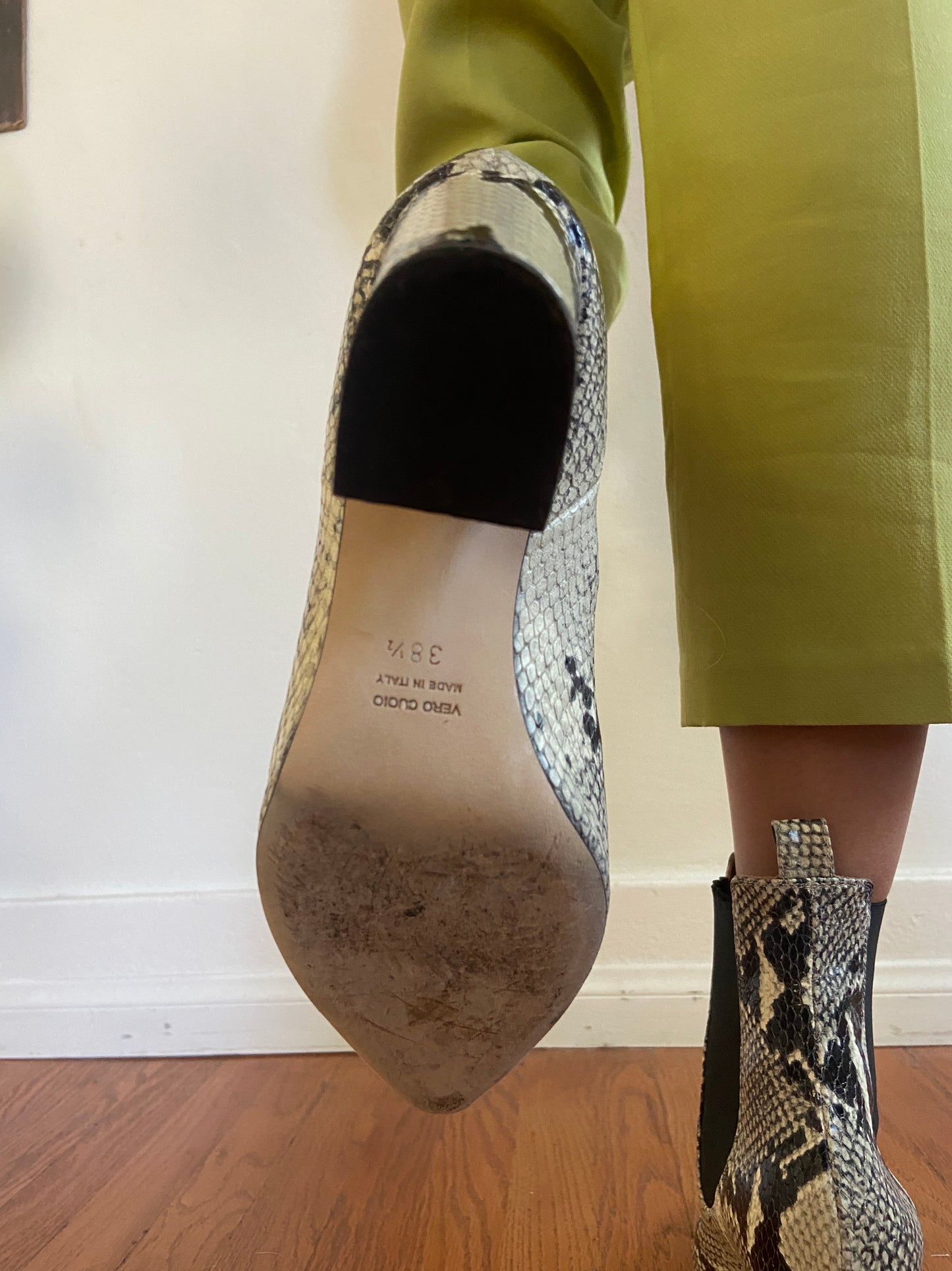 SNAKESKIN ANKLE BOOT
