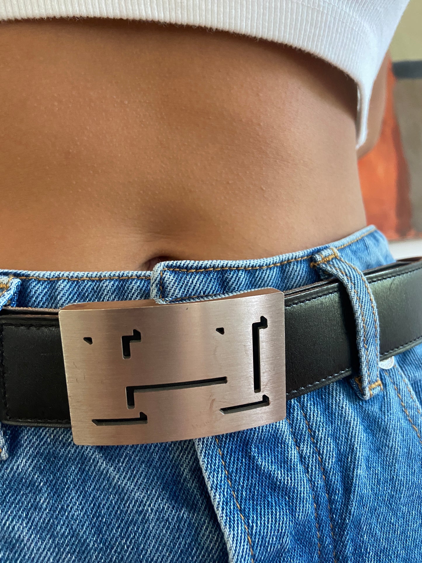 REVERSIBLE BELT WITH BUCKLE