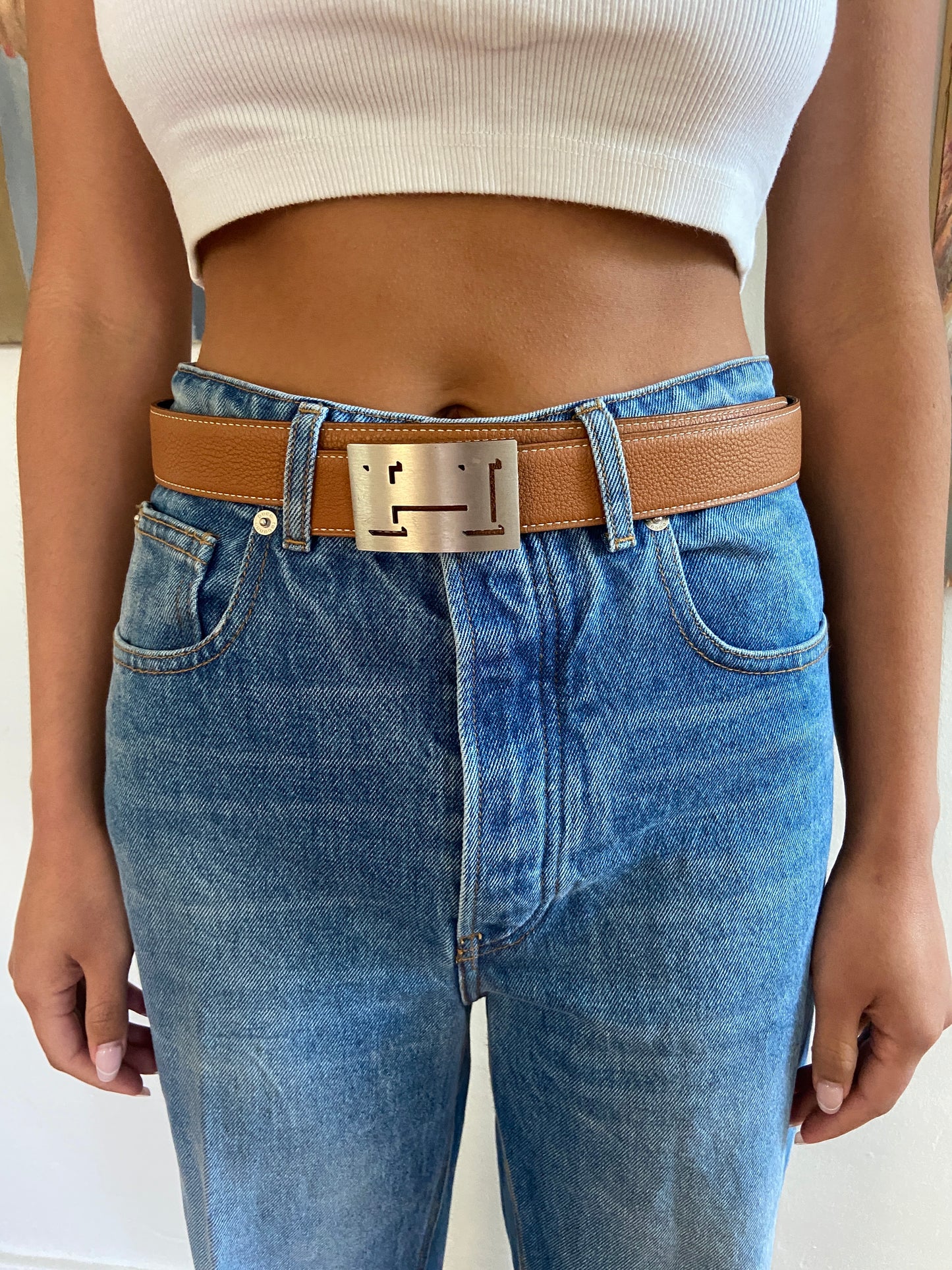 REVERSIBLE BELT WITH BUCKLE