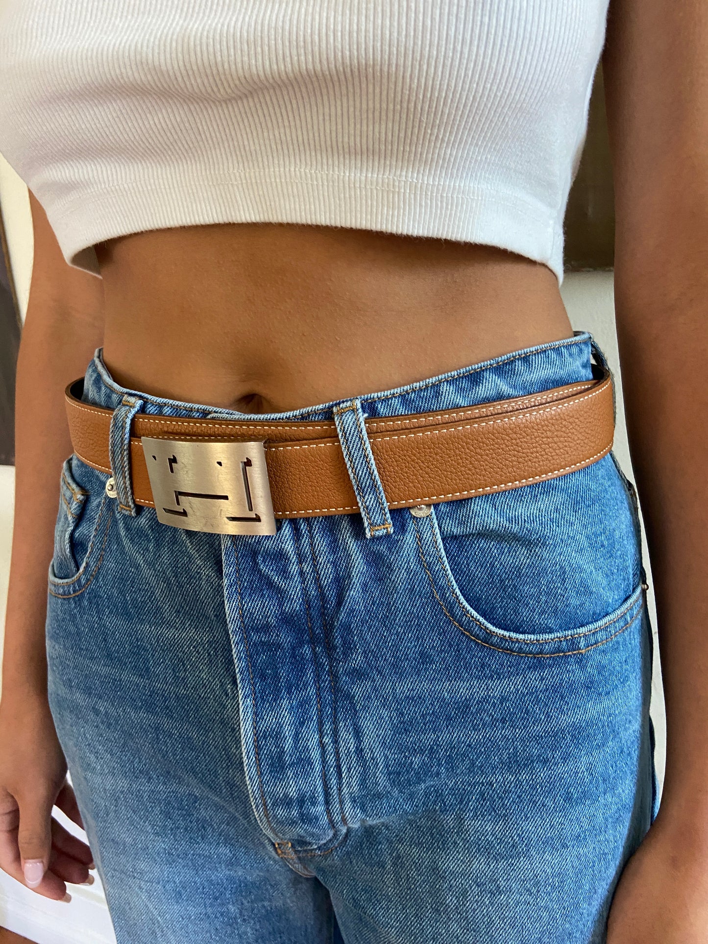 REVERSIBLE BELT WITH BUCKLE