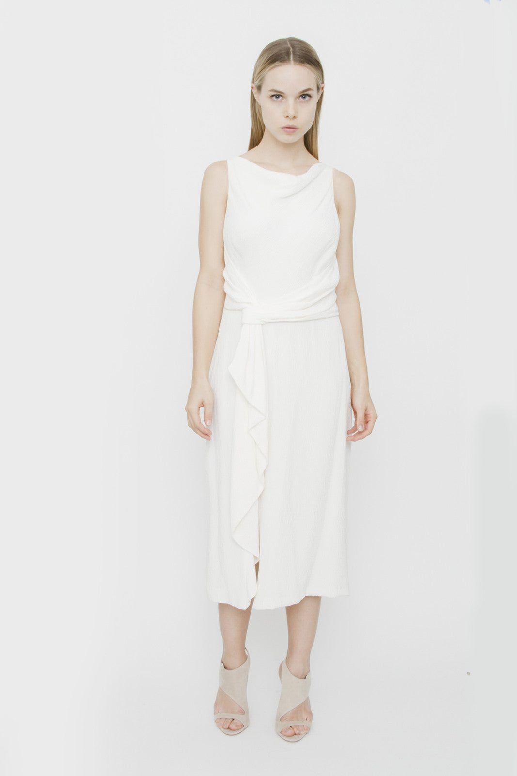 CREPE TIE DRESS