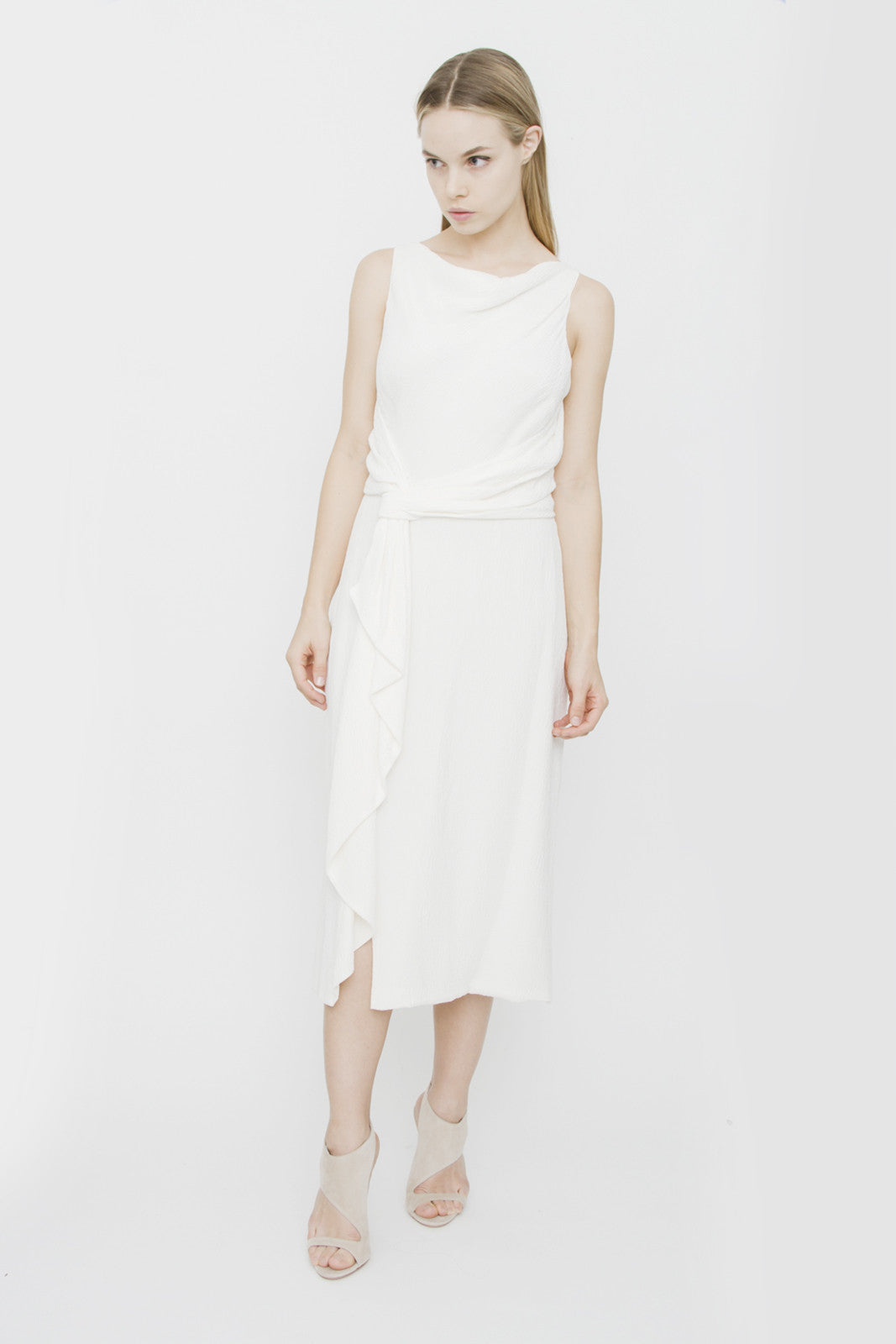CREPE TIE DRESS