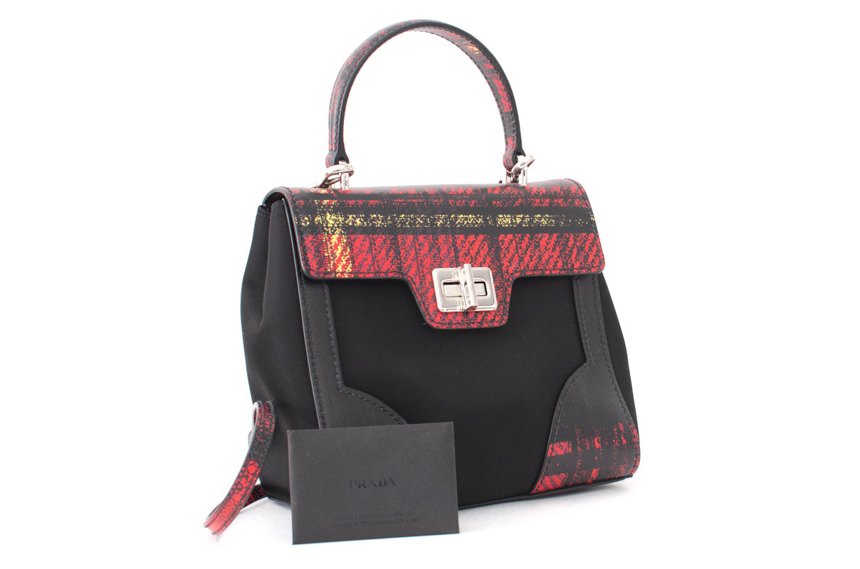 TARTAIN TESSUTO & SAFFIANO PURSE