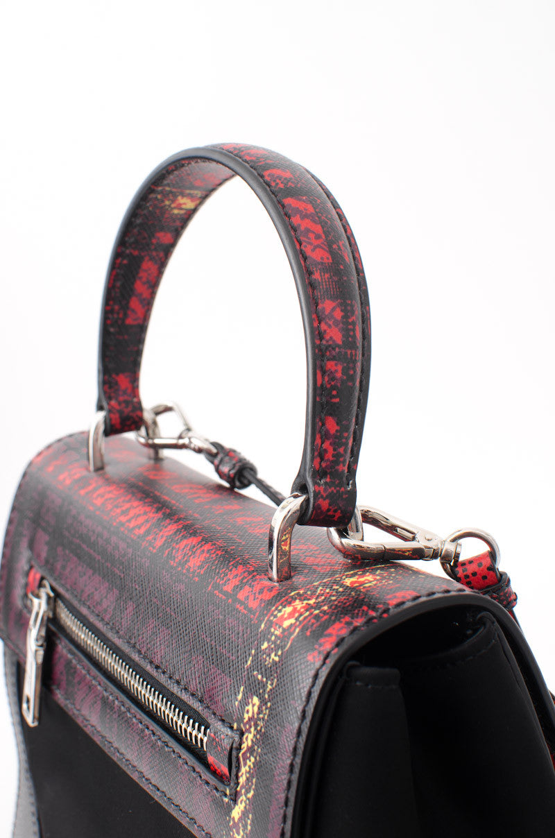 TARTAIN TESSUTO & SAFFIANO PURSE