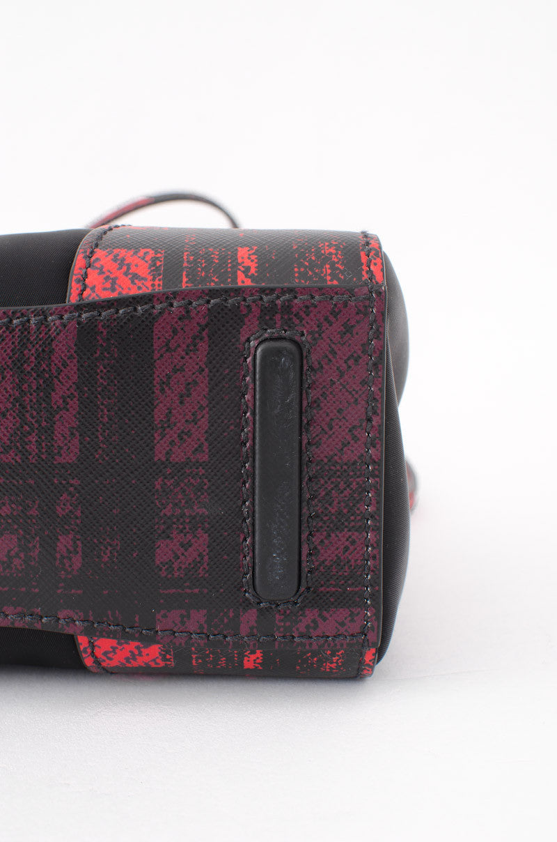 TARTAIN TESSUTO & SAFFIANO PURSE