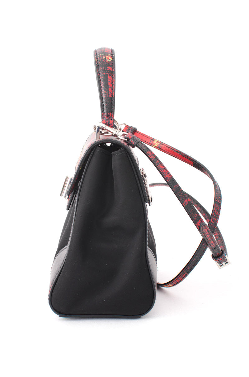 TARTAIN TESSUTO & SAFFIANO PURSE