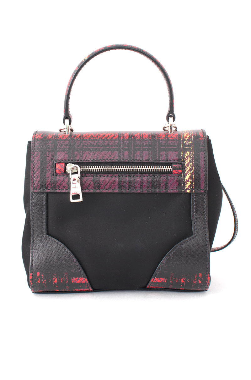 TARTAIN TESSUTO & SAFFIANO PURSE