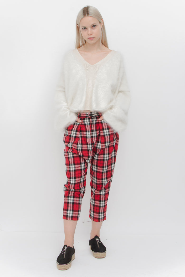 PLAID HAREM PANTS