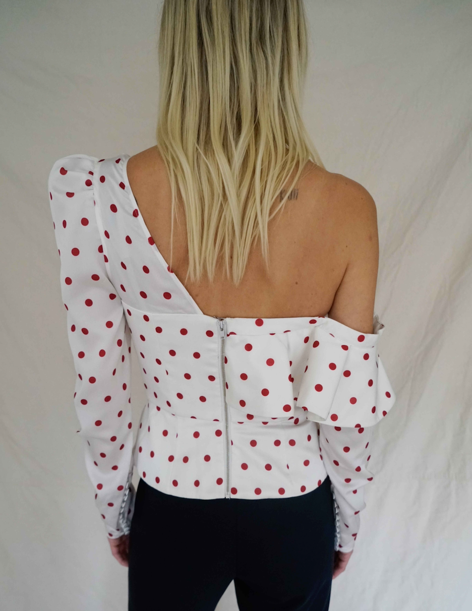 POLKA DOT BLOUSE