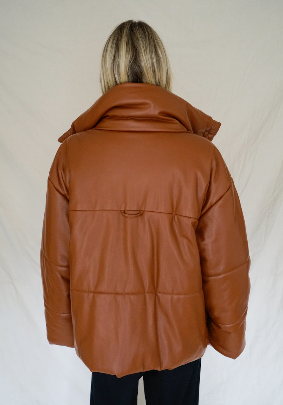 Hide Vegan Leather Puffer Jacket