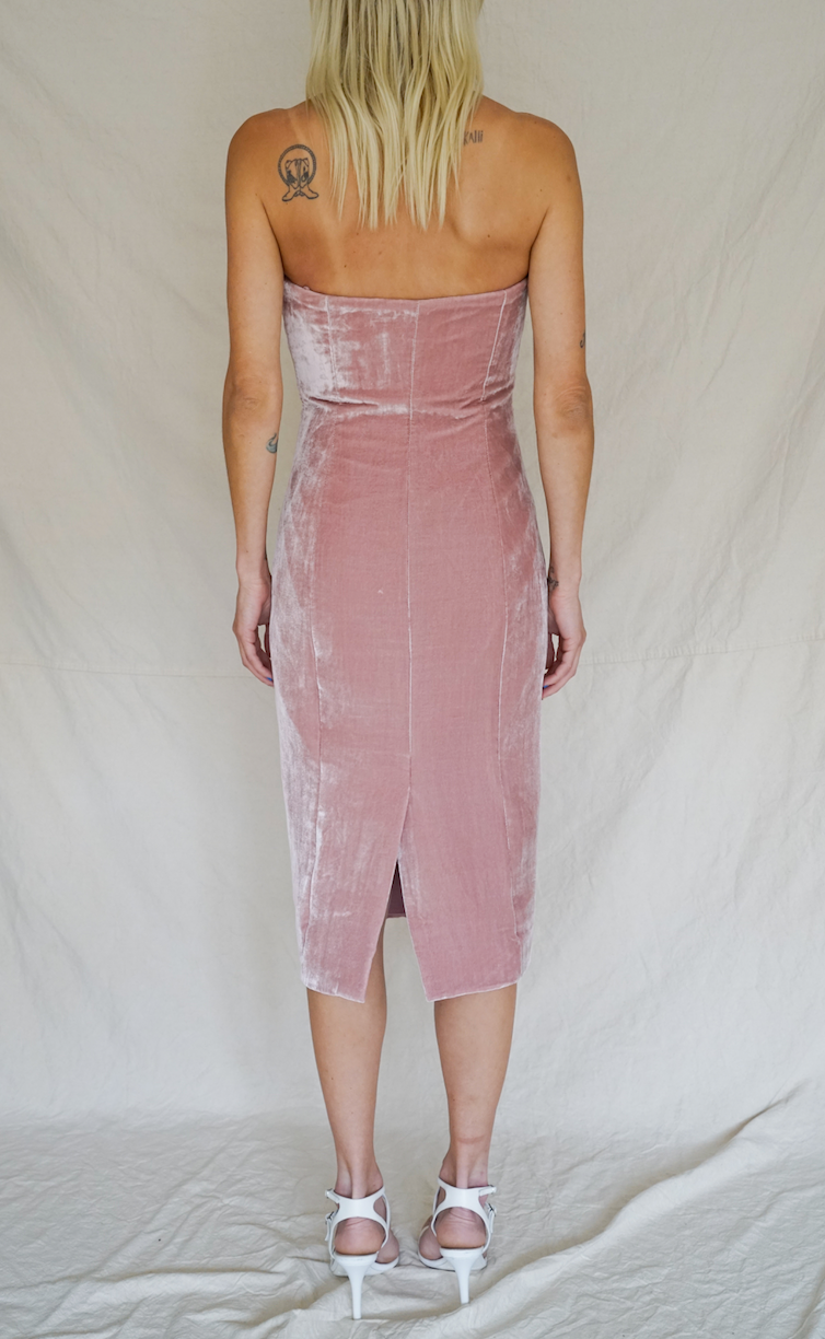 Marceau Pale Pink Velvet