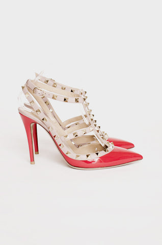 RED CAGED ROCKSTUDS