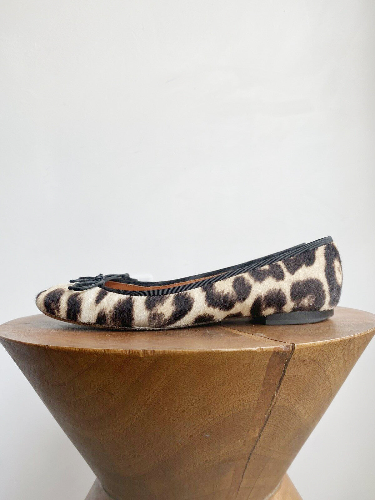 LEOPARD PONYHAIR BALLET FLATS