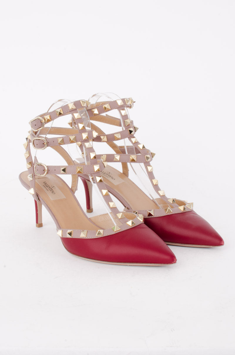 RED CAGED ROCKSTUDS