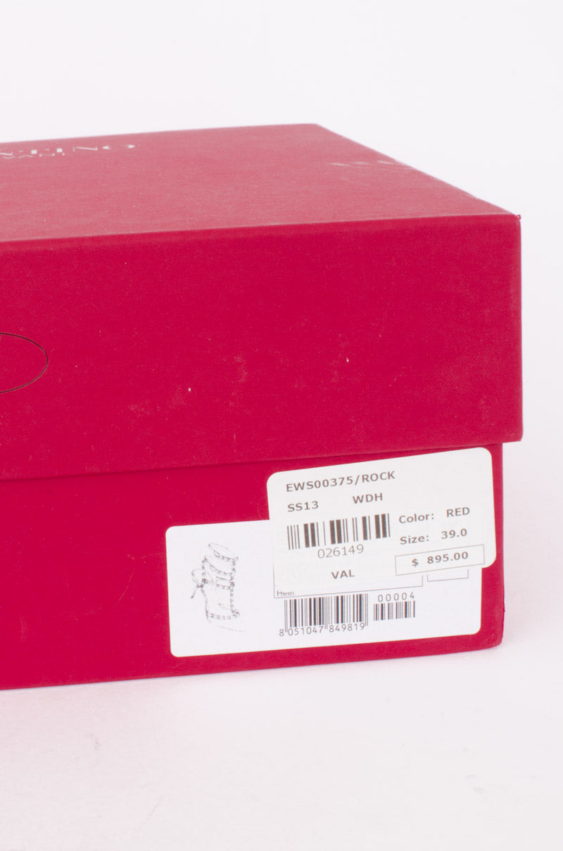 RED CAGED ROCKSTUDS