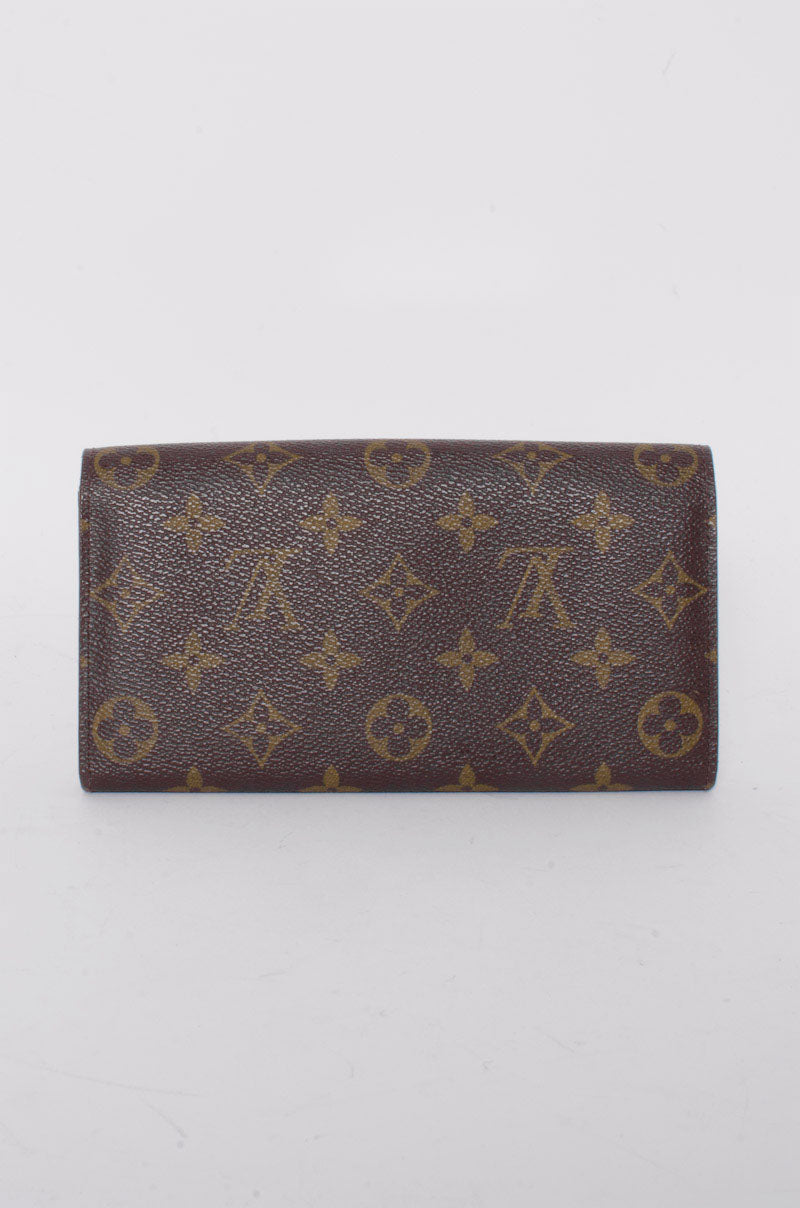 SARAH MONOGRAM WALLET WITH TAGS
