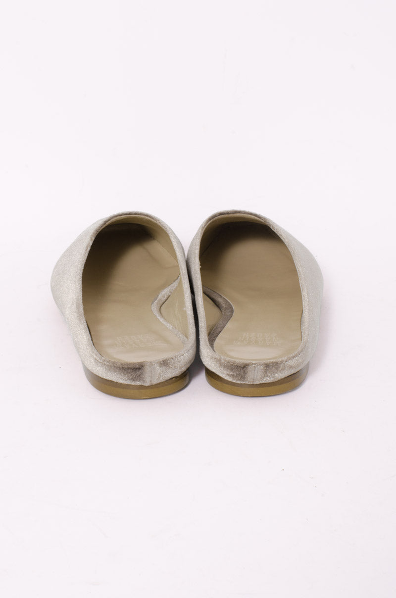 VELVET FLAT SLIDES