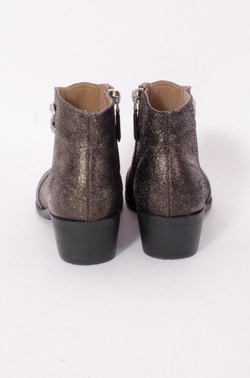 METALLIC ANKLE BOOTS