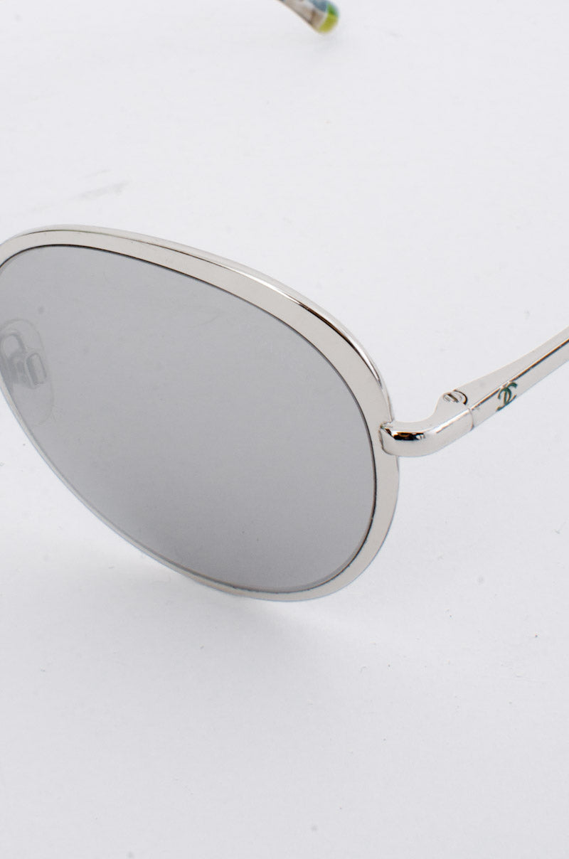 MIRRORED ROUND SUNGLASSES