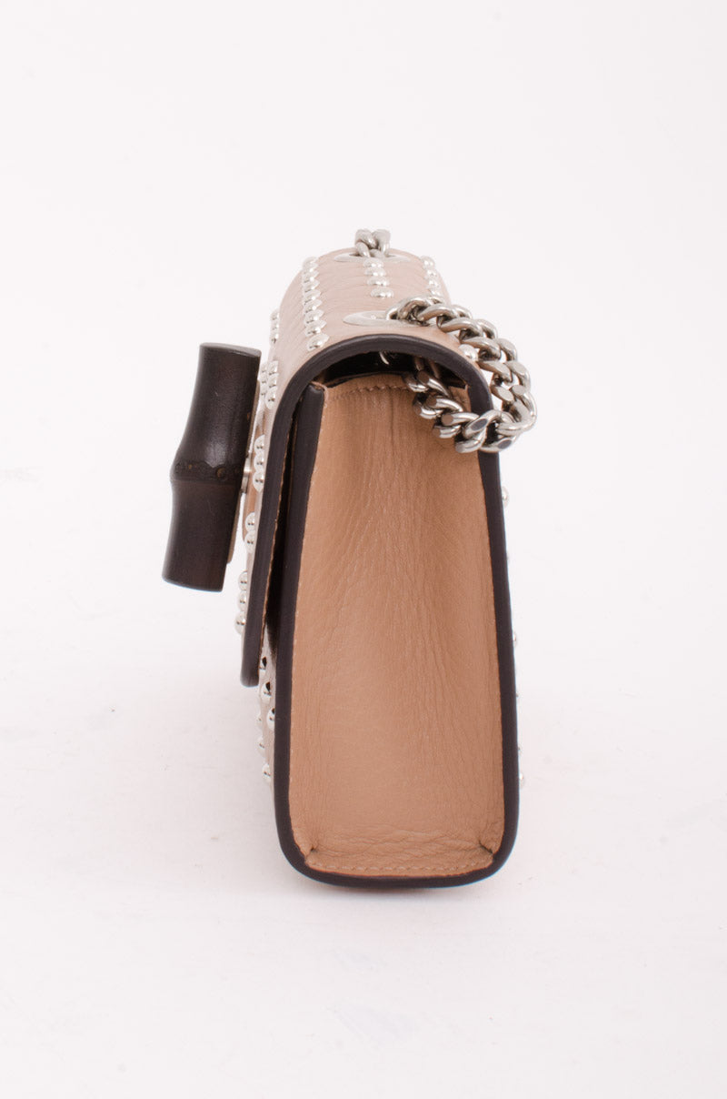 STUDDED MISS BAMBOO BAG