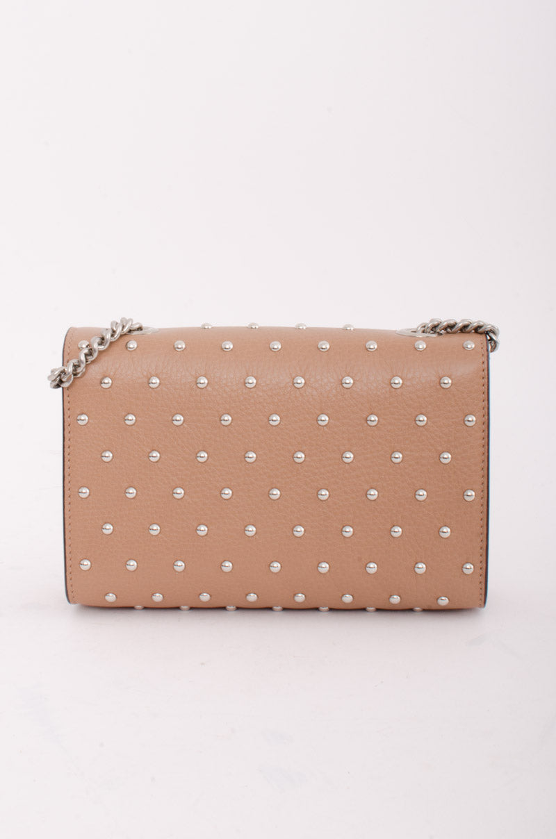 STUDDED MISS BAMBOO BAG