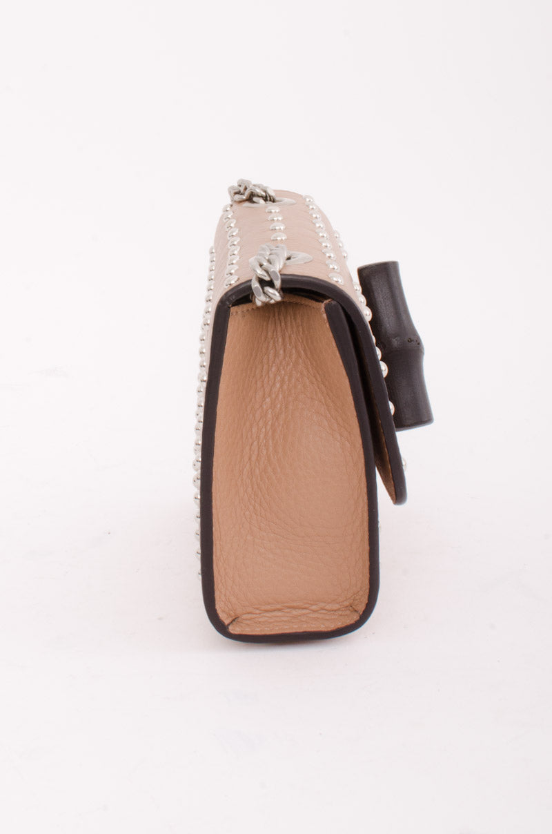 STUDDED MISS BAMBOO BAG