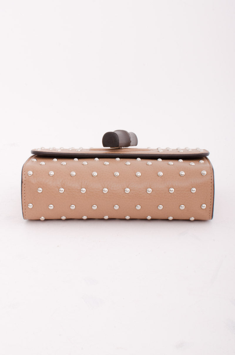 STUDDED MISS BAMBOO BAG