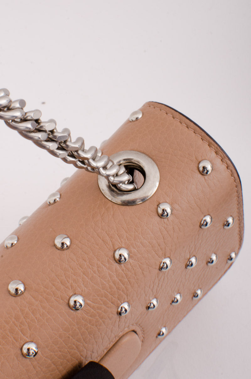 STUDDED MISS BAMBOO BAG