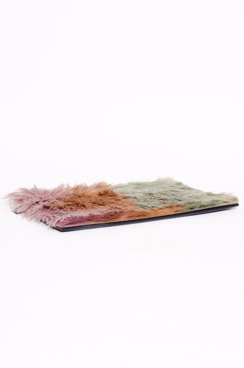FALL 2017 FUR CLUTCH WITH TAGS