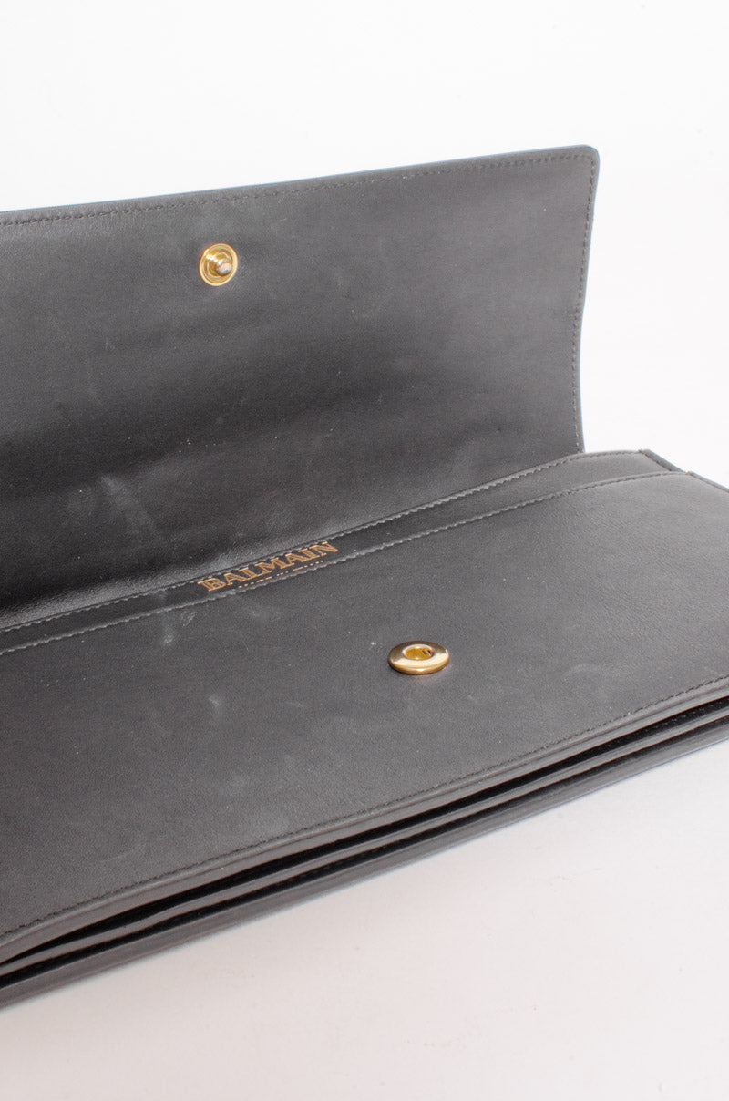 METAL EMBELLISHED CLUTCH