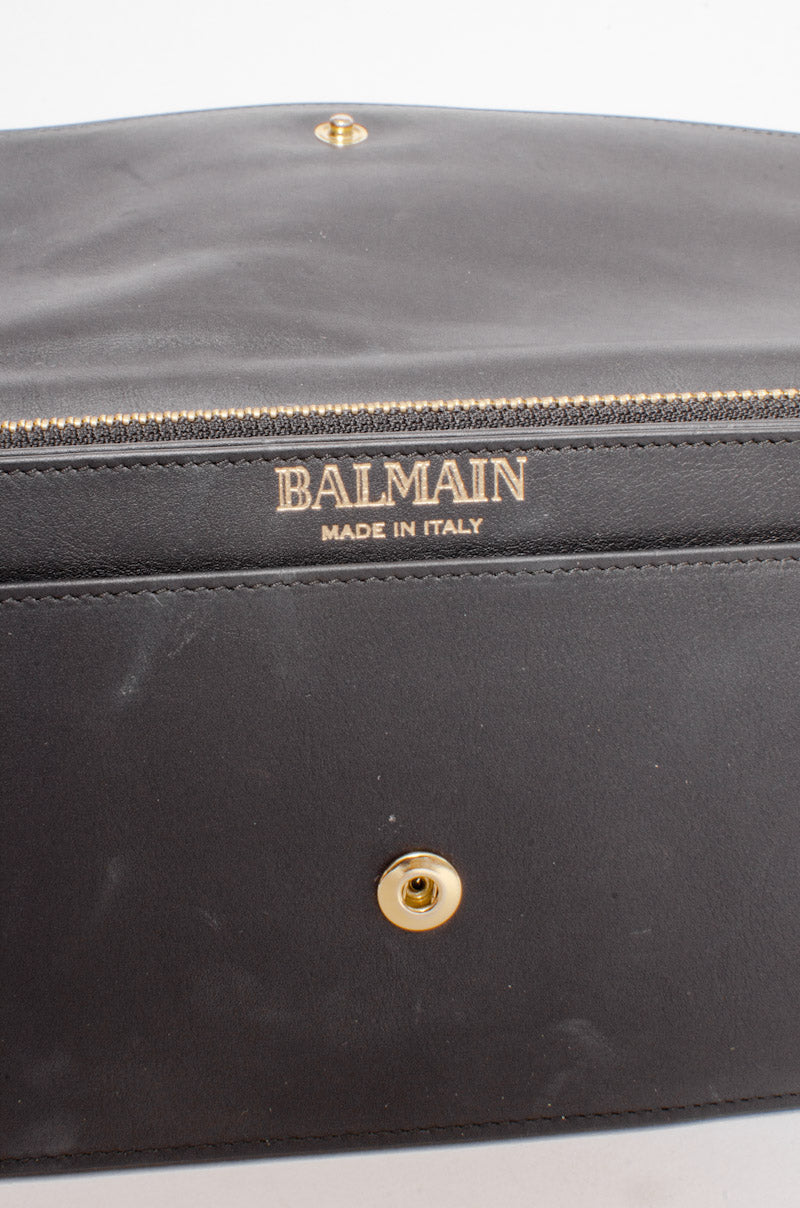 METAL EMBELLISHED CLUTCH