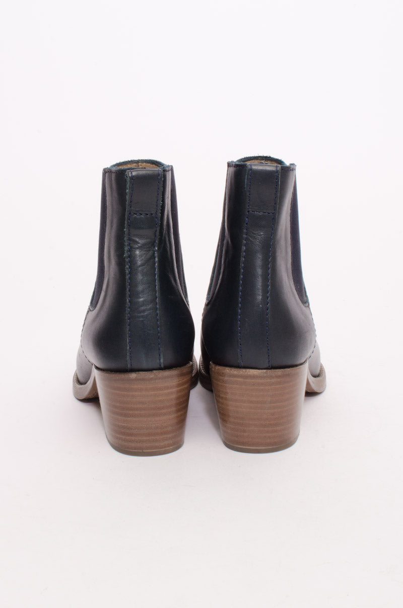 NAVY ANKLE BOOTS