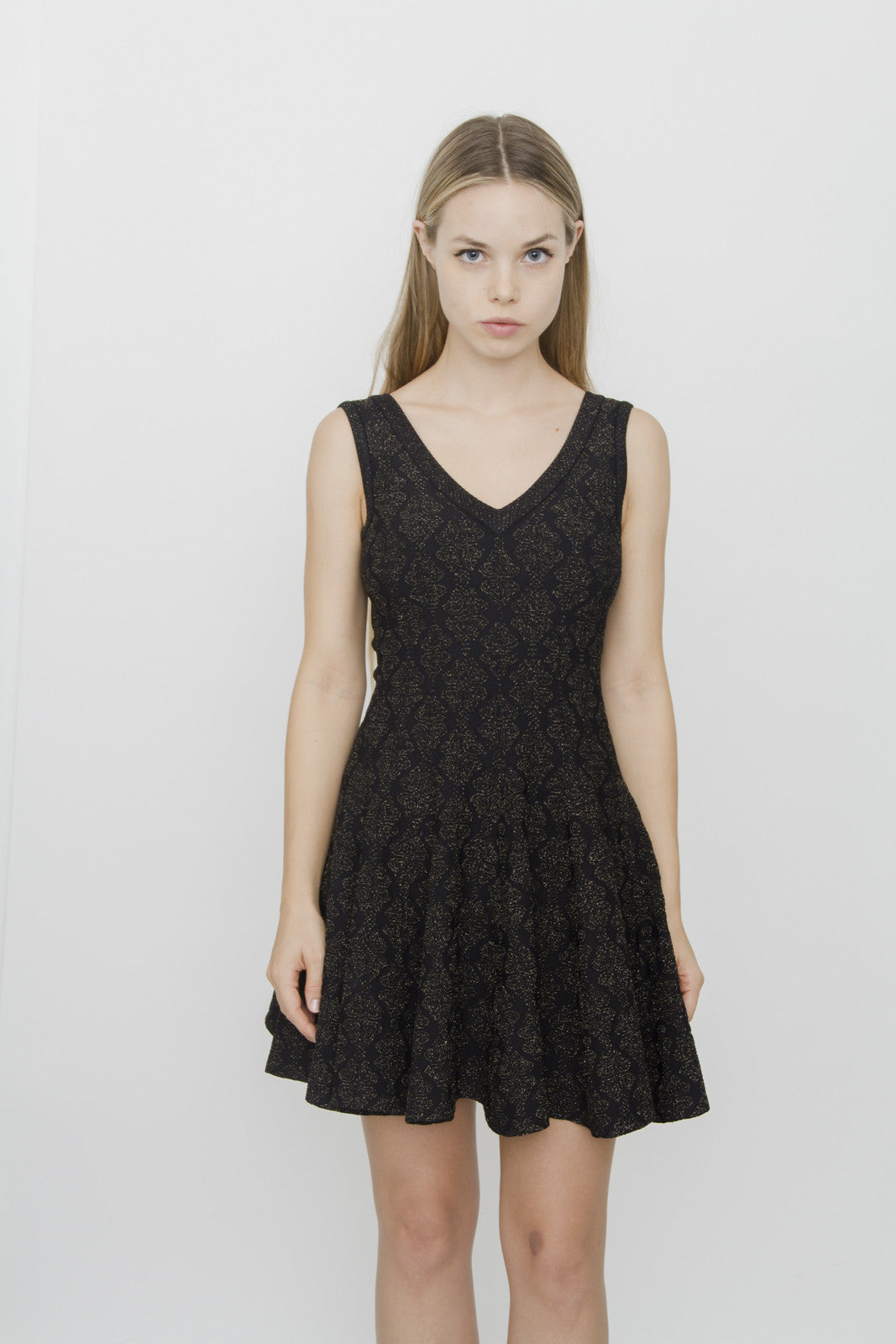 KNIT METALLIC DRESS SET