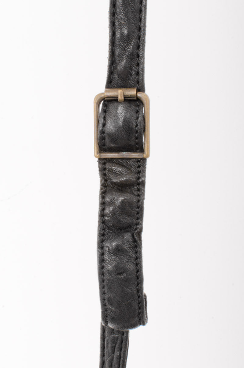 PEBBLED LEATHER FLAP BAG