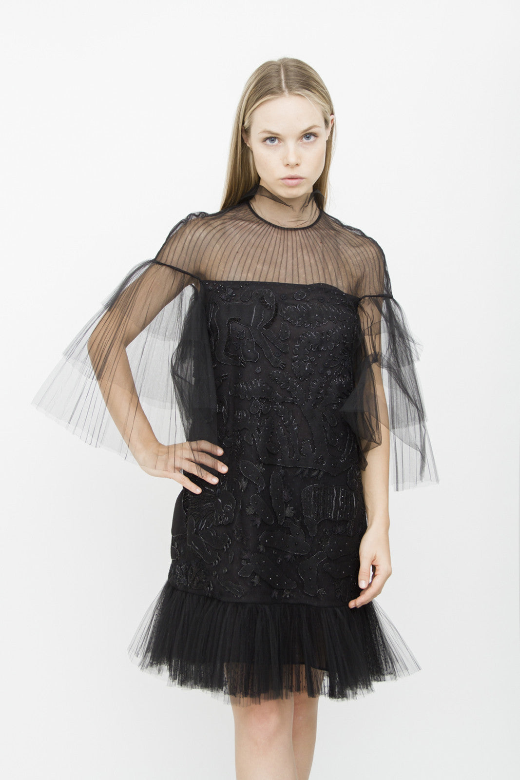TULLE TIERED DRESS