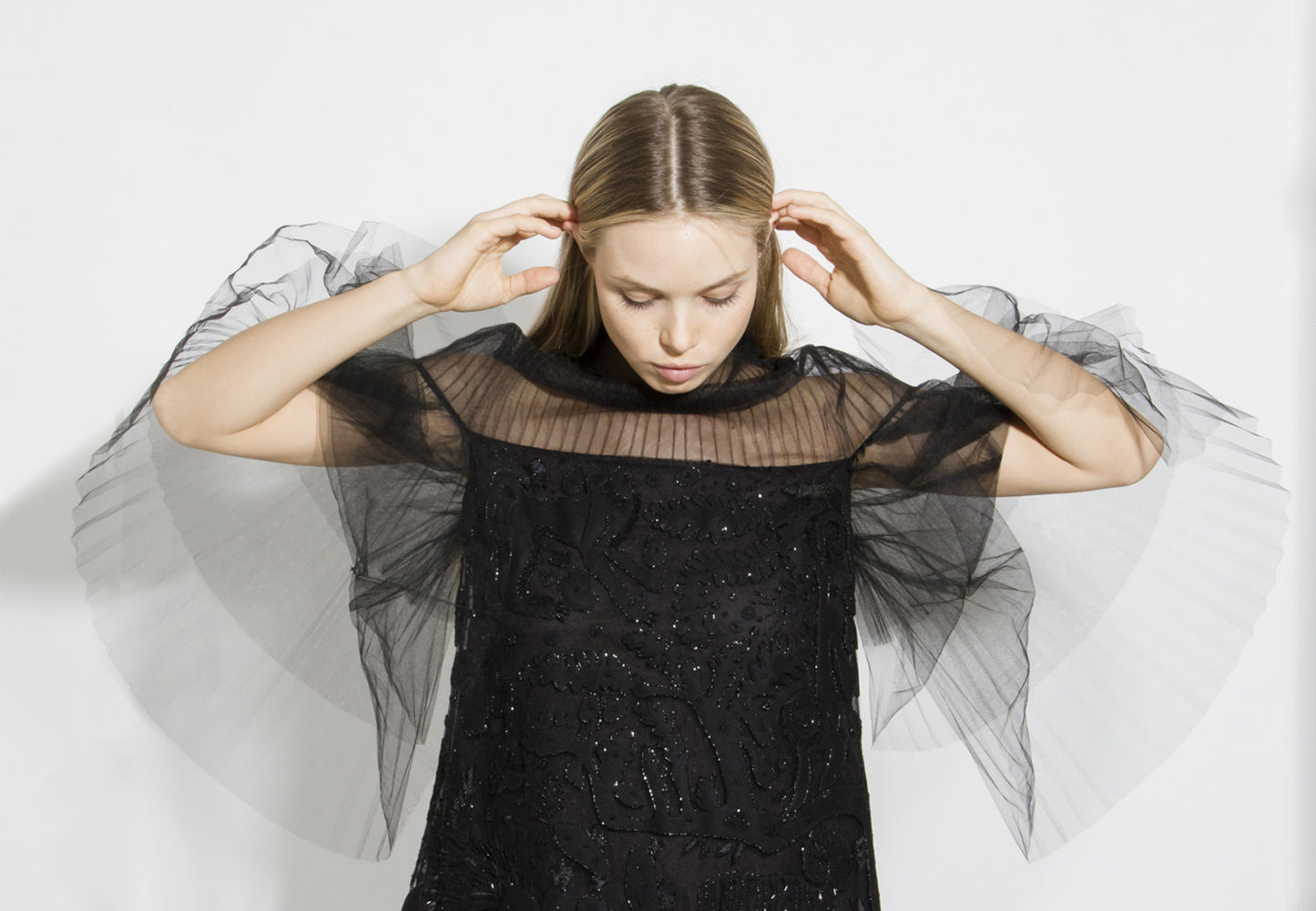 TULLE TIERED DRESS