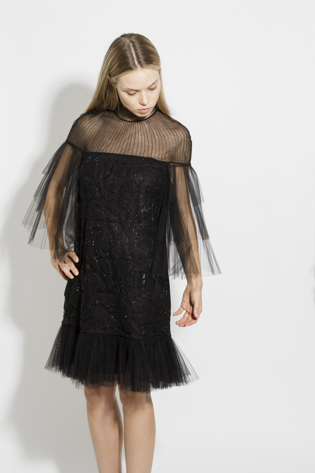 TULLE TIERED DRESS