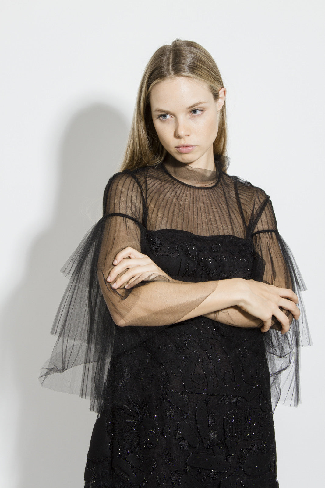 TULLE TIERED DRESS