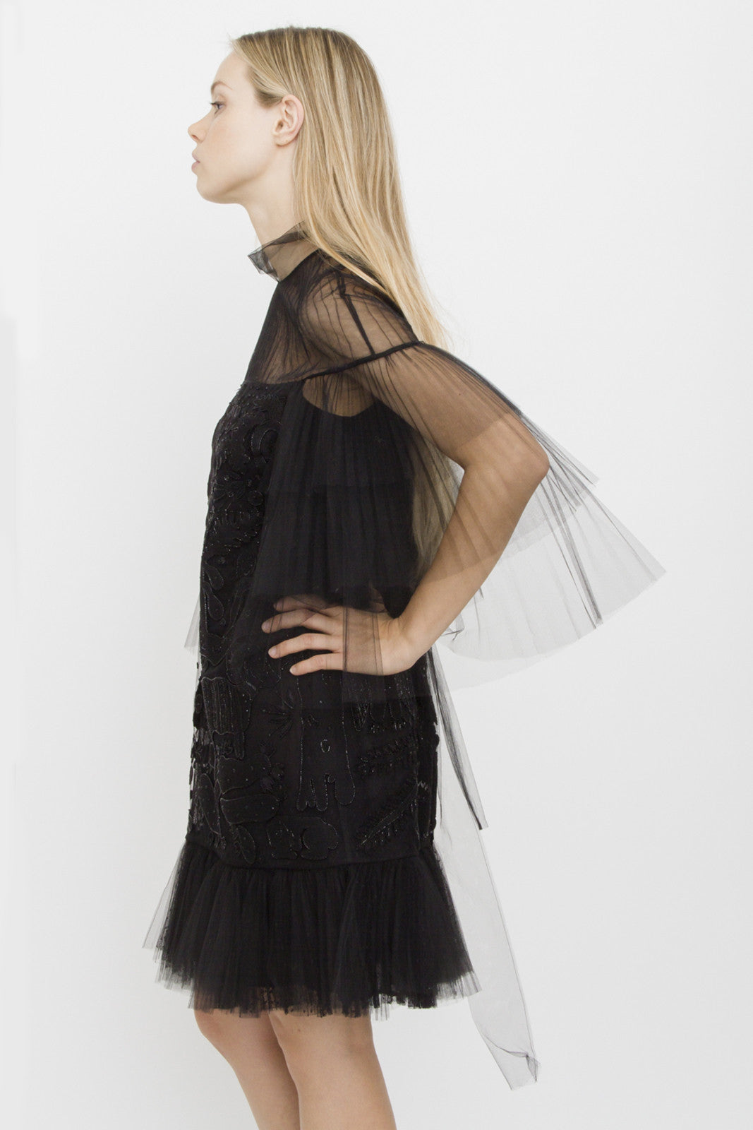 TULLE TIERED DRESS