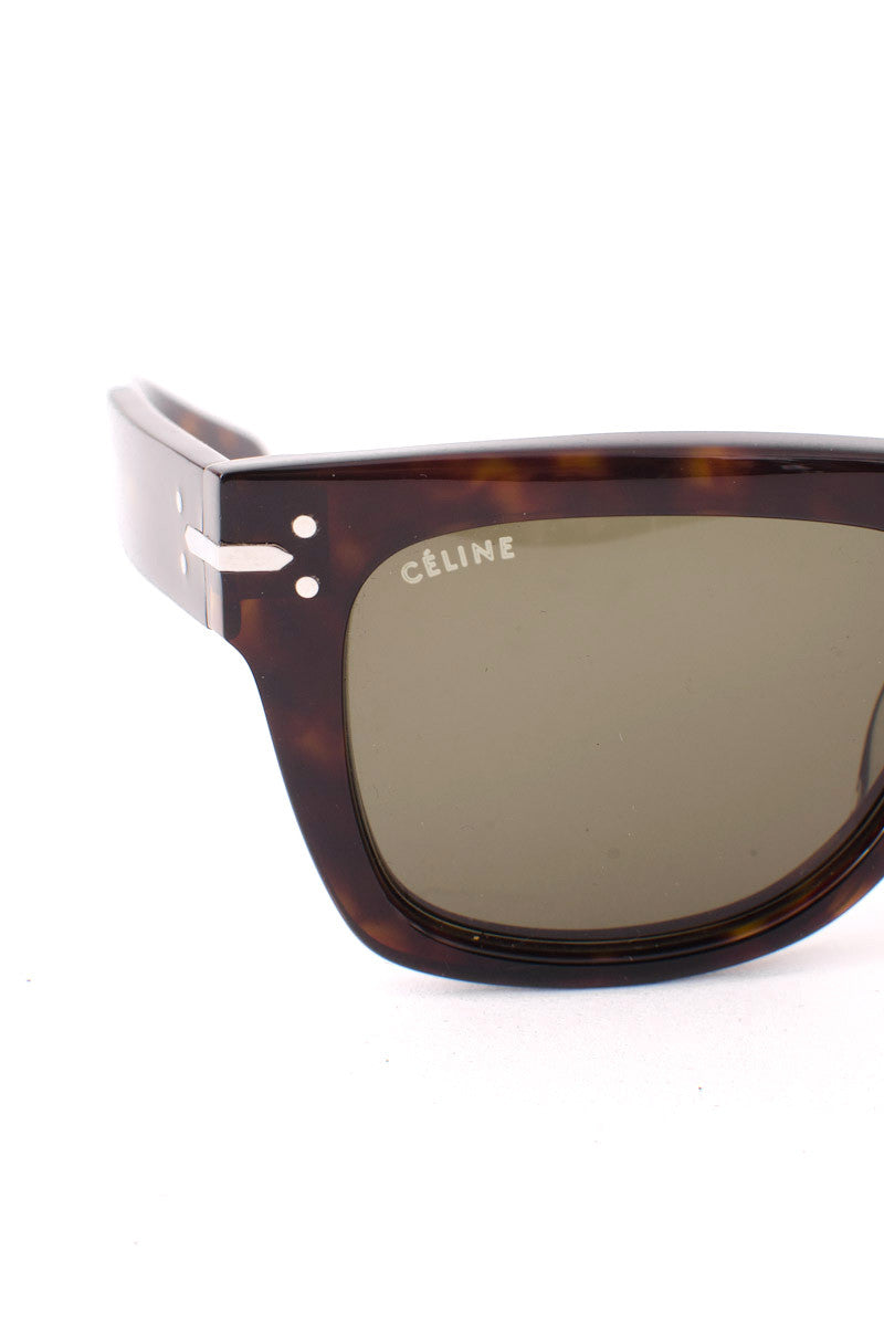 TORTOISESHELL SQUARE SUNGLASSES