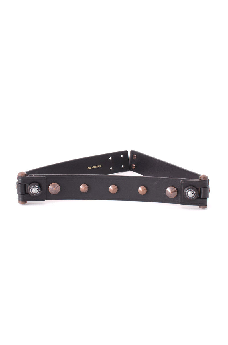 STUDDED LEATHER BELT
