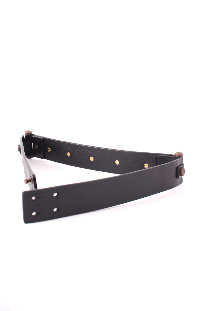 STUDDED LEATHER BELT